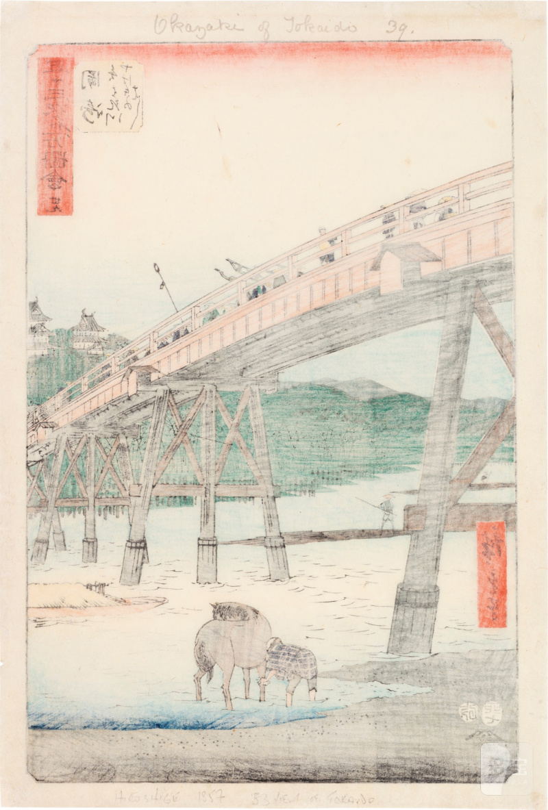 Utagawa Hiroshige (1797-1858) | The complete set of Famous Sights of the Fifty-three Stations (Gojusan tsugi meisho zue), also known as the Vertical Tokaido | Edo period, 19th century - 图72